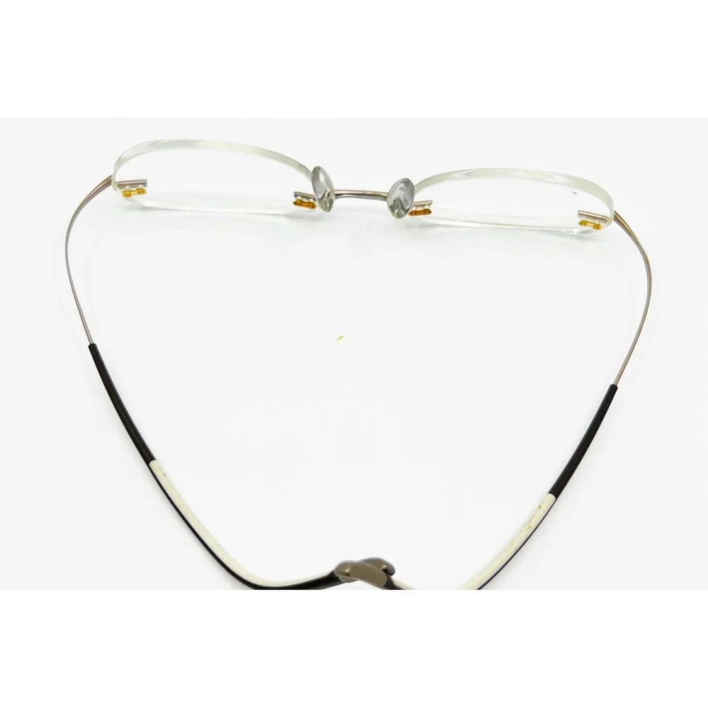 Silhouette Eyeglasses Unisex Brown Rimless Oval Frame 45373 OS